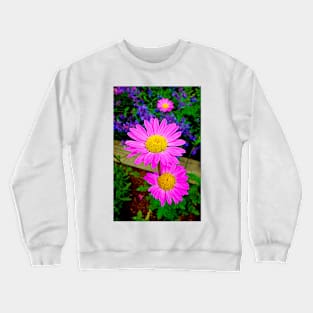 Florescent Daisies Crewneck Sweatshirt